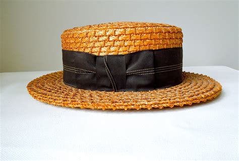 vintage chanel straw hat